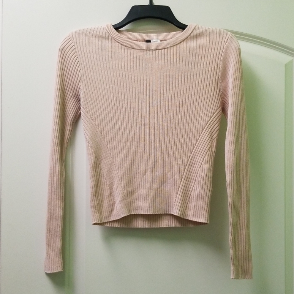 Long Sleeve Mid Length Pink Shirt